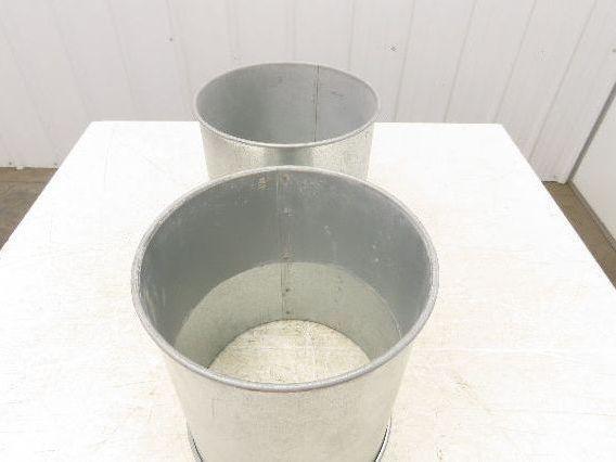 10"x 11"L Galvanized Clamp Together Duct Pipe Dust Collector Ducting  Lot of 2