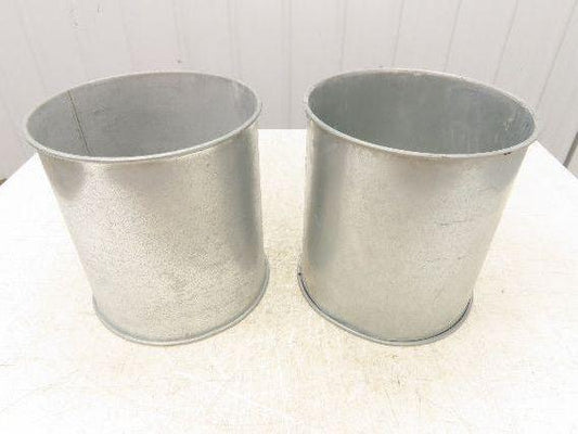 10"x 11"L Galvanized Clamp Together Duct Pipe Dust Collector Ducting  Lot of 2