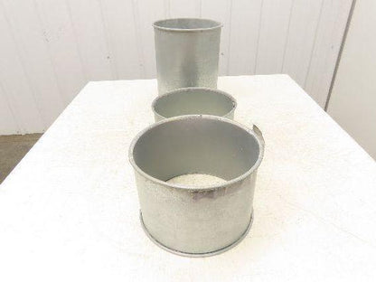 10" Galvanized Clamp Together Duct Pipe Dust Collector Ducting  Lot of 3pcs