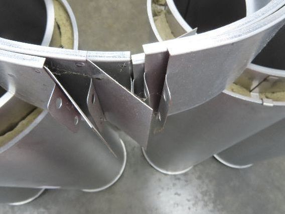 Van Packer DW Stainless Double Wall Insulated Chimney Pipe 12" Dia x 20'L