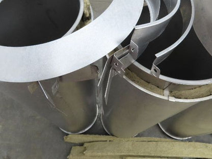 Van Packer DW Stainless Double Wall Insulated Chimney Pipe 12" Dia x 20'L