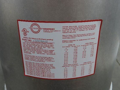 Van Packer DW Stainless Double Wall Insulated Chimney Pipe 12" Dia x 20'L