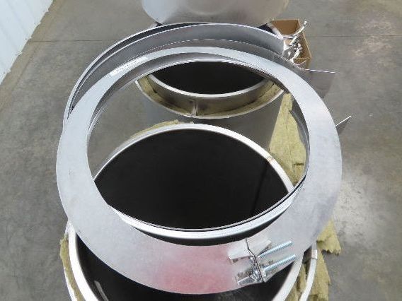 Van Packer DW Stainless Double Wall Insulated Chimney Pipe 12" Dia x 20'L