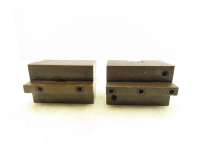 Press Brake Die 90° Double 1-5/32" V Opening 4" Long 1/2" Tang 2-5/8" W