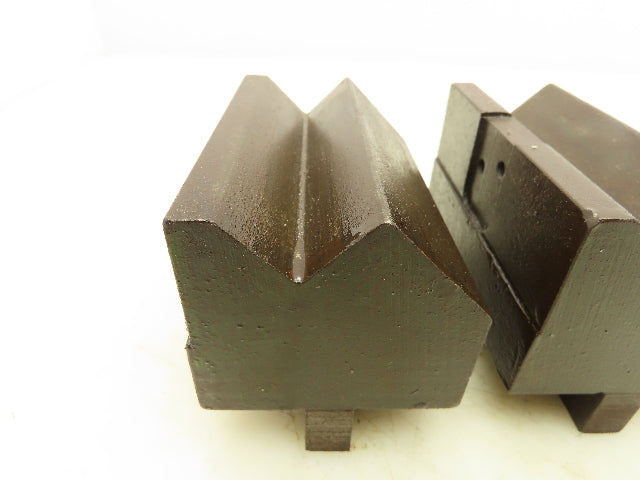 Press Brake Die 90° Double 1-5/32" V Opening 4" Long 1/2" Tang 2-5/8" W