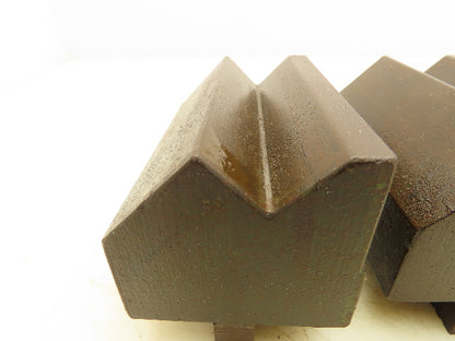 Press Brake Die 90° Double 1-5/32" V Opening 4" Long 1/2" Tang 2-5/8" W