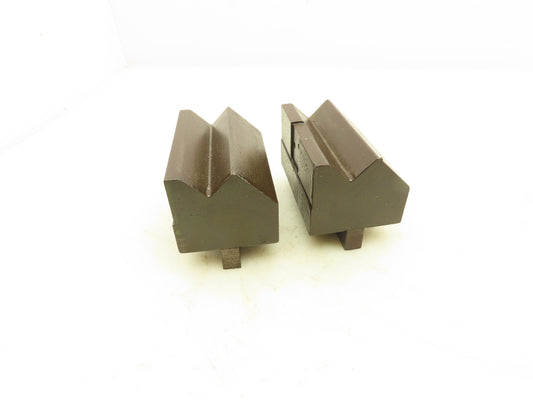 Press Brake Die 90° Double 1-5/32" V Opening 4" Long 1/2" Tang 2-5/8" W