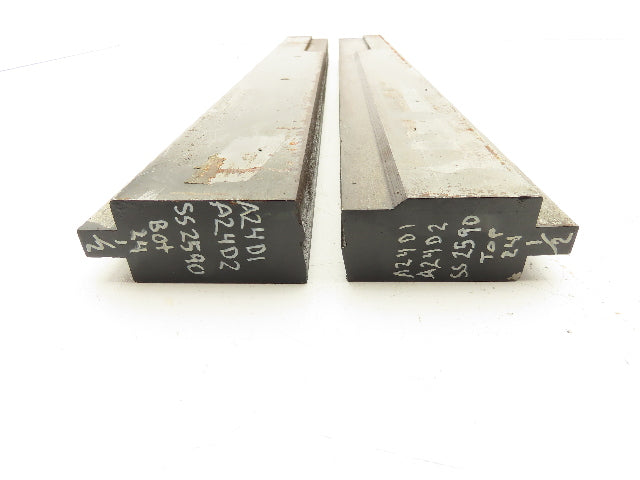 Press Brake Die 24-1/2" Long 11/128" Offset 1/2" Tang 1-17/64" Wide Set