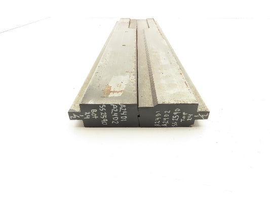 Press Brake Die 24-1/2" Long 11/128" Offset 1/2" Tang 1-17/64" Wide Set