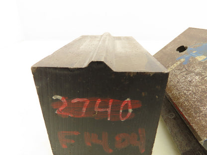 Press Brake Die 3" Long 1/2" Tang 2-11/32" Wide 135° Angle 9/16" Wide