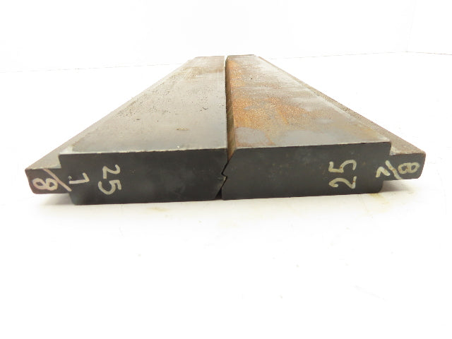 Press Brake Die 25-7/8" Long 1/2" Tang 31/32" Wide 100° Angle 1/4" Wide Set