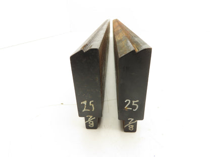 Press Brake Die 25-7/8" Long 1/2" Tang 31/32" Wide 100° Angle 1/4" Wide Set