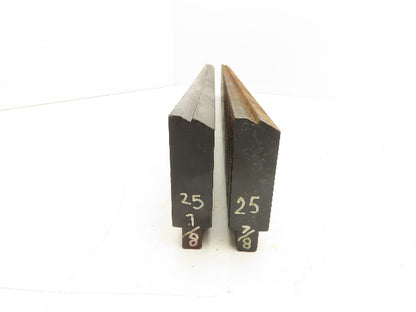 Press Brake Die 25-7/8" Long 1/2" Tang 31/32" Wide 100° Angle 1/4" Wide Set