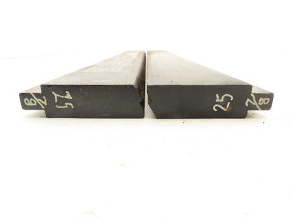 Press Brake Die 25-7/8" Long 1/2" Tang 31/32" Wide 100° Angle 1/4" Wide Set