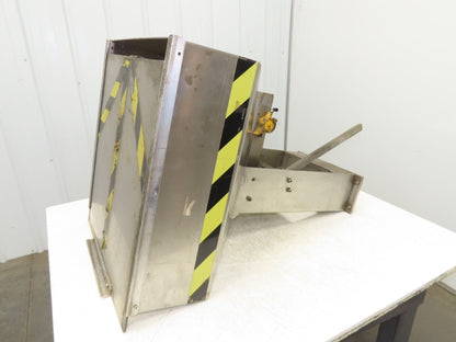Haumiller Pneumatic Vibratory Parts Feeder Bin 24x24" Stainless Hopper