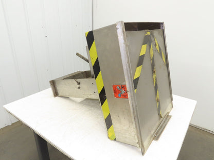 Haumiller Pneumatic Vibratory Parts Feeder Bin 24x24" Stainless Hopper