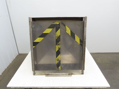 Haumiller Pneumatic Vibratory Parts Feeder Bin 24x24" Stainless Hopper