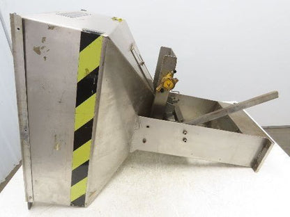 Haumiller Pneumatic Vibratory Parts Feeder Bin 24x24" Stainless Hopper