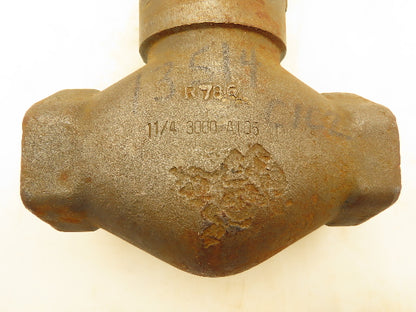 Henry Vogt 1331T Forged Steel Globe Valve 1-1/4" NPT Threaded