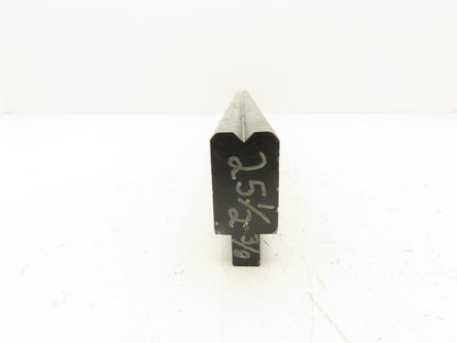 Press Brake Die 25-1/2" Long 90° V 1/2" Tang 1-3/32" W 1-3/4" H 45° Bevel