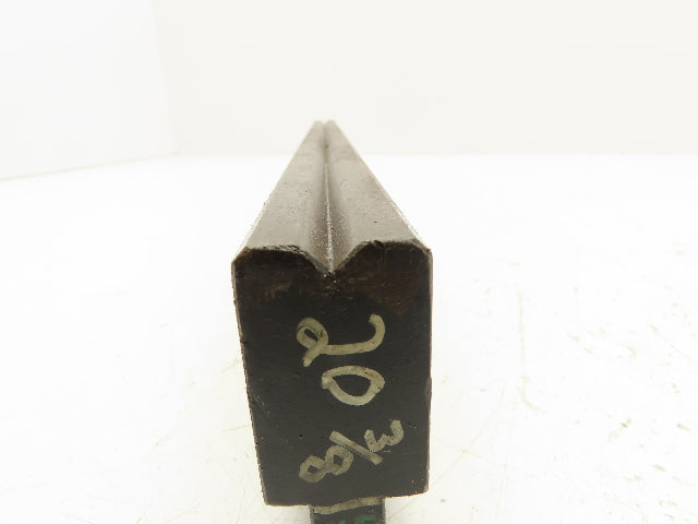Press Brake Die 20-3/8" Long 90° V 1/2" Tang 1-5/64" W 35° Bevel