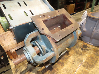 WM Meyer & Sons Rotary Airlock Feeder Valve 4x7" Rectangle Flange