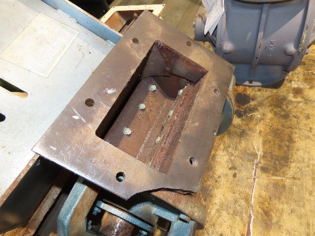 WM Meyer & Sons Rotary Airlock Feeder Valve 4x7" Rectangle Flange