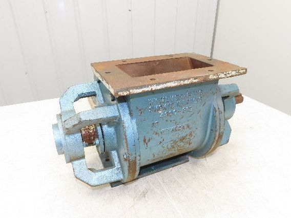 WM Meyer & Sons Rotary Airlock Feeder Valve 4x7" Rectangle Flange