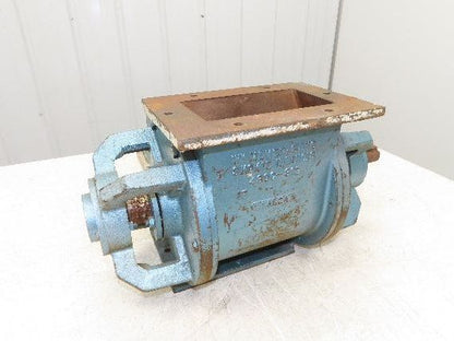WM Meyer & Sons Rotary Airlock Feeder Valve 4x7" Rectangle Flange