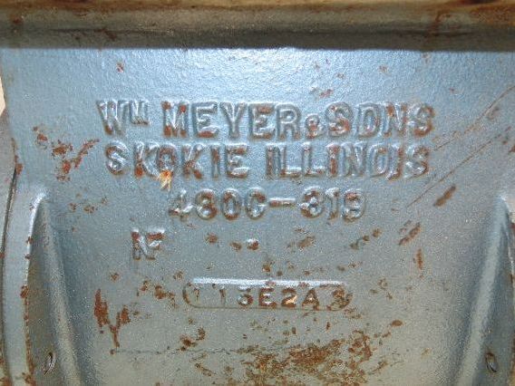 WM Meyer & Sons Rotary Airlock Feeder Valve 4x7" Rectangle Flange