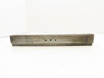 Press Brake Die 17-3/8" Long 90° V 1/2" Tang 1-1/8" Wide 99/128" H