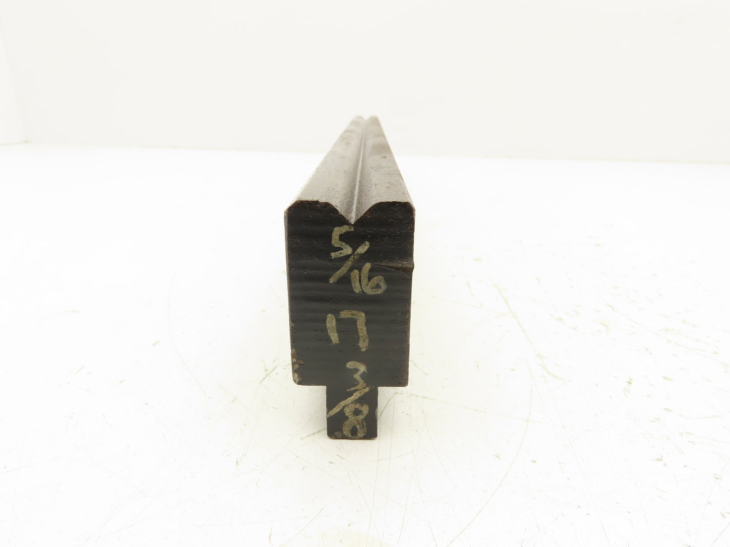 Press Brake Die 17-3/8" Long 90° V 1/2" Tang 1-1/8" Wide 99/128" H