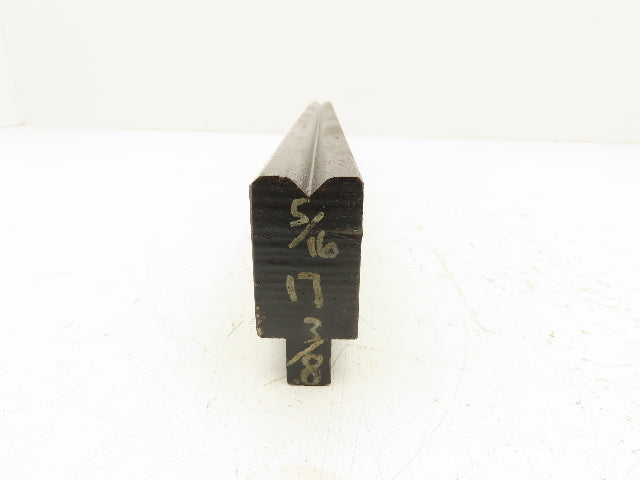 Press Brake Die 17-3/8" Long 90° V 1/2" Tang 1-1/8" Wide 99/128" H