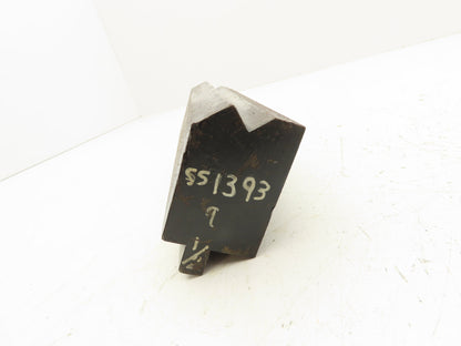 Press Brake Die 9-7/16" Long 1/2" Tang 90° V Type 1-7/8" W 5/8" V