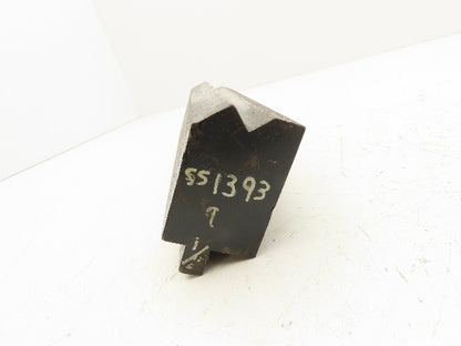 Press Brake Die 9-7/16" Long 1/2" Tang 90° V Type 1-7/8" W 5/8" V