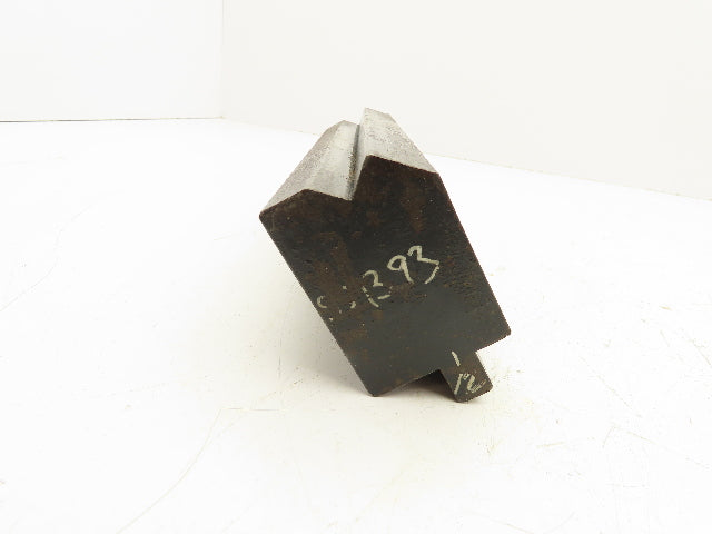 Press Brake Die 9-7/16" Long 1/2" Tang 90° V Type 1-7/8" W 5/8" V