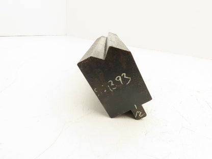 Press Brake Die 9-7/16" Long 1/2" Tang 90° V Type 1-7/8" W 5/8" V