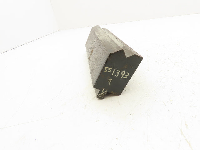 Press Brake Die 9-7/16" Long 1/2" Tang 90° V Type 1-7/8" W 5/8" V