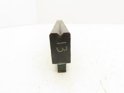 Press Brake Die 13" Long 90° V 1/2" Tag 1-1/16" W 1-3/4"