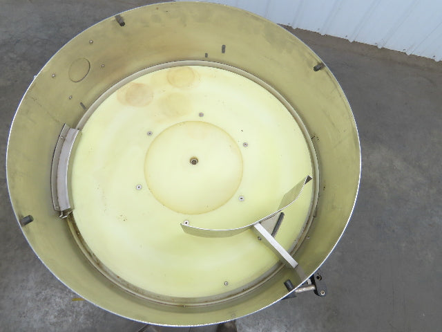 Marin G&C Rotary Orienting Aerosol Cap Sorter Stainless Bowl Pedestal Feeder 24"