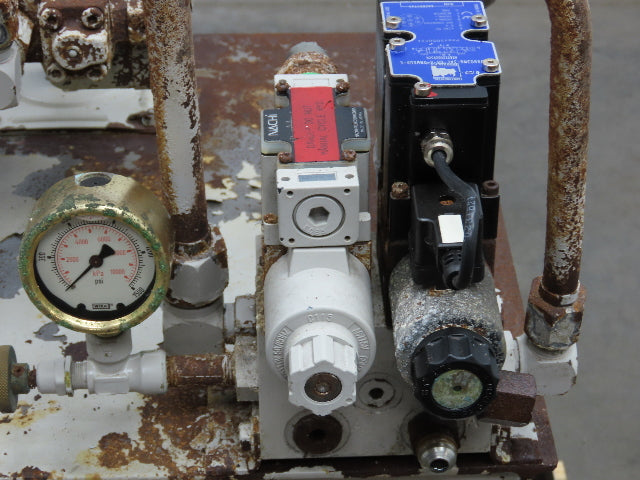 Tec-Hackett Hydraulic Power Unit 30 Gal 7.6gpm 1000psi 5Hp 230/460V w/Oil Cooler