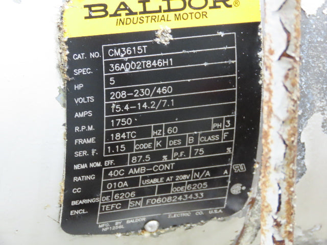 Tec-Hackett Hydraulic Power Unit 30 Gal 7.6gpm 1000psi 5Hp 230/460V w/Oil Cooler