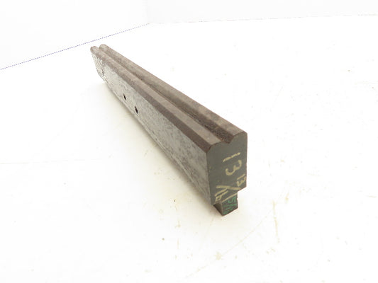 Press Brake Die 13-13/16" Long 90° V 1/2" Tang 1-13/128" W 1-3/4" H 45° Bevel