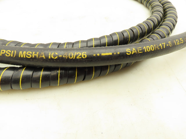 Parker 451TC-8 Hydraulic Hose 3000psi SAE-8 Swivel Fittings 1/2" ID x 12'L
