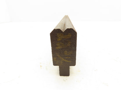 Press Brake Die 22-15/16" Long 90° V 1/2" Tang 1-1/16" Wide 1-3/4" H
