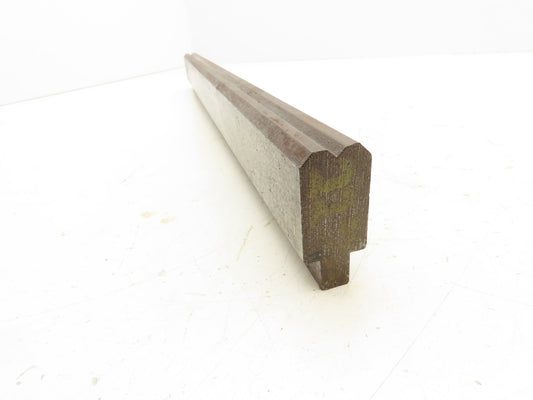 Press Brake Die 22-15/16" Long 90° V 1/2" Tang 1-1/16" Wide 1-3/4" H
