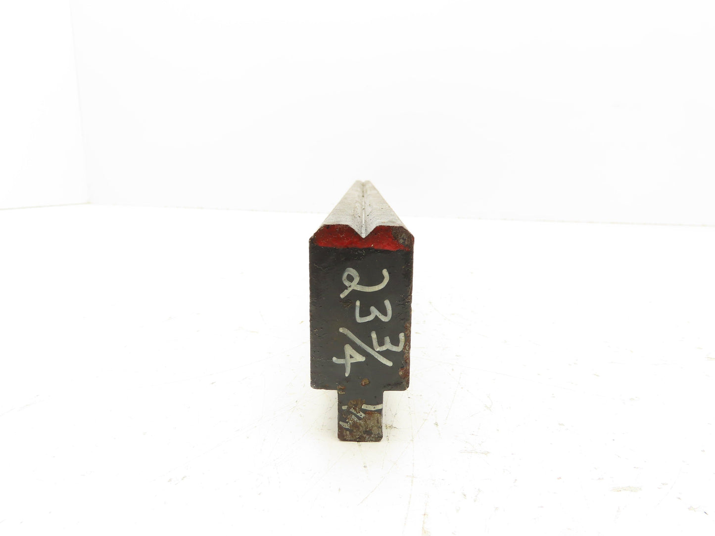 Press Brake Die 23-3/4" Long 90° V 1/2" Tang 1-1/16" W 1-3/4" H 7/32x1/8" V