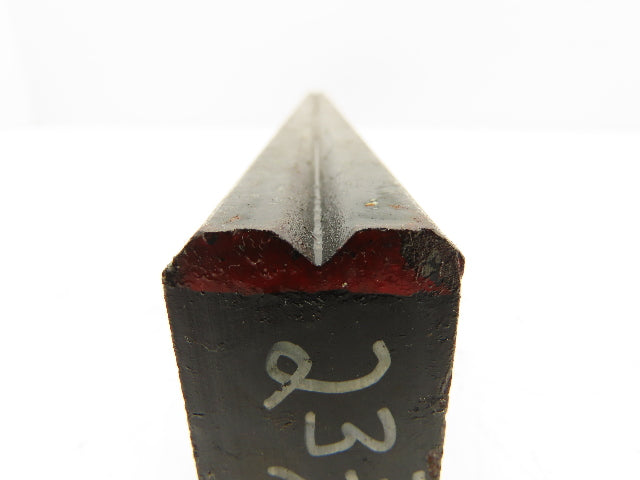 Press Brake Die 23-3/4" Long 90° V 1/2" Tang 1-1/16" W 1-3/4" H 7/32x1/8" V