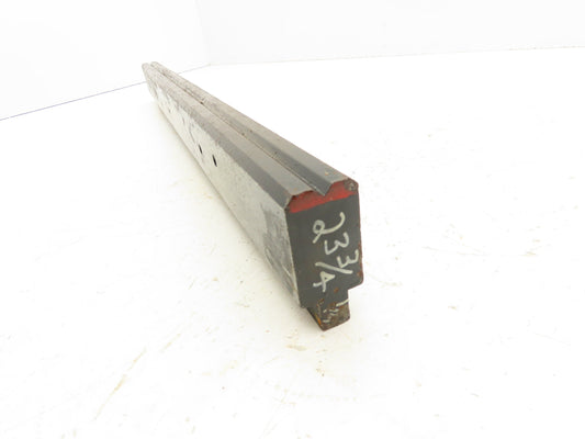 Press Brake Die 23-3/4" Long 90° V 1/2" Tang 1-1/16" W 1-3/4" H 7/32x1/8" V