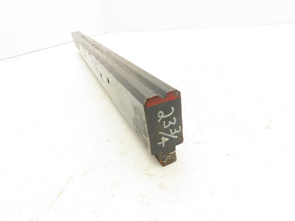 Press Brake Die 23-3/4" Long 90° V 1/2" Tang 1-1/16" W 1-3/4" H 7/32x1/8" V